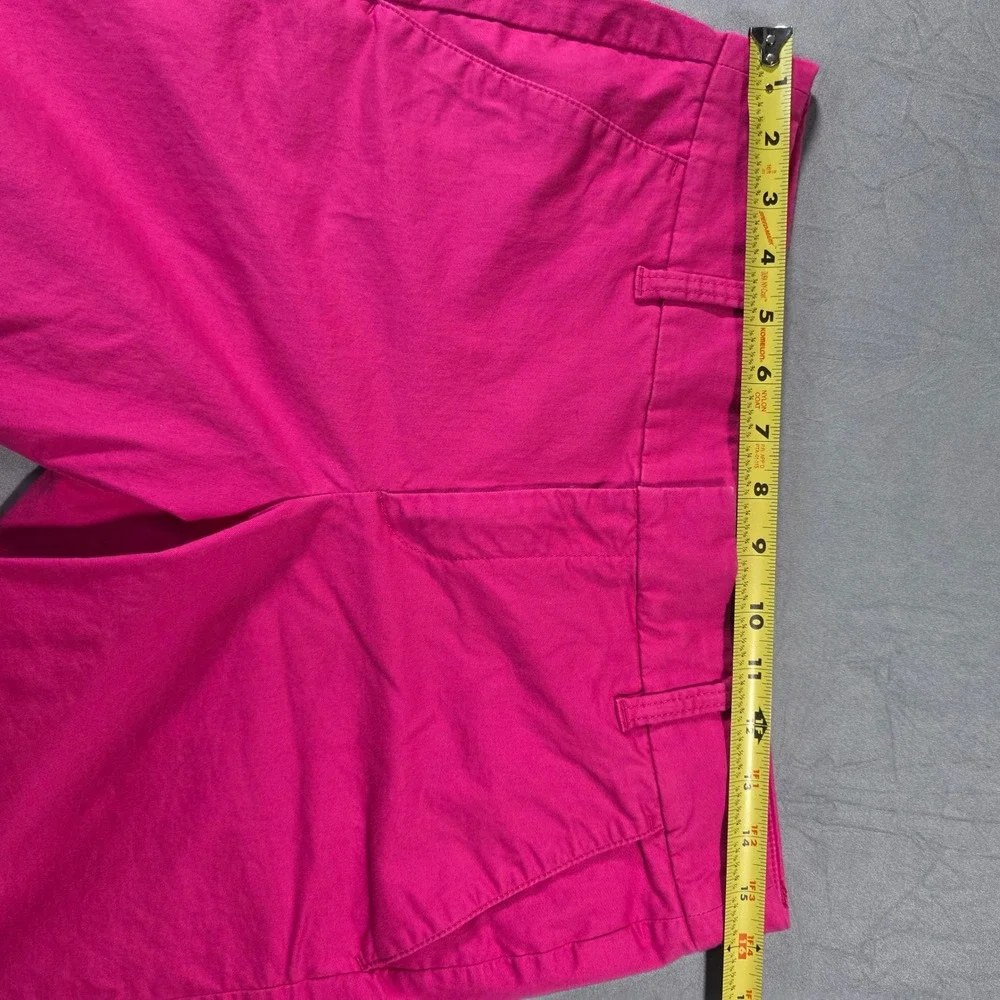 J.Crew Womens Hot Pink Stretch Cotton Chino Shorts Size 4 Fuchsia Mid Rise 9in - Picture 3 of 9